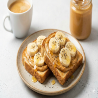 زبدة فول سوداني وموز