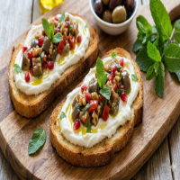 مكدوس مع لبنه